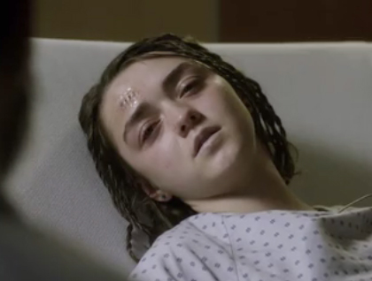 Maisie Williams in the Hospital