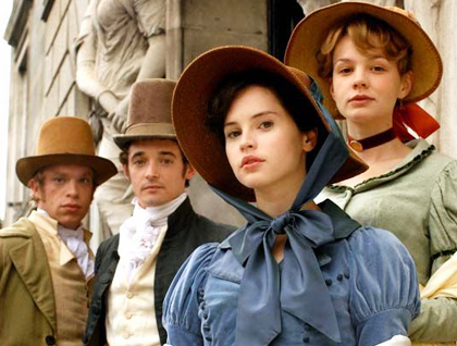 Felicity Jones as Catherine Morland.