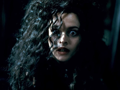 Helena Bonham Carter as Bellatrix Lestrange.