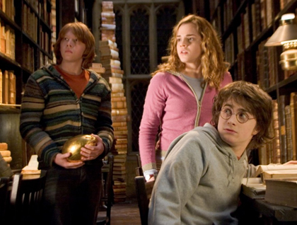Harry, Ron, and Hermione.