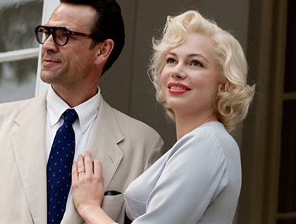 Michelle Williams as Marilyn Monroe.