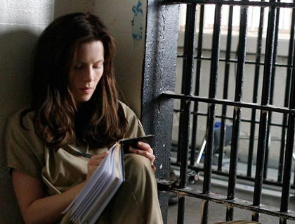 Kate Beckinsale in lock down.