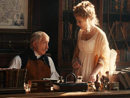 Charles Dance as Mr. Bennet.